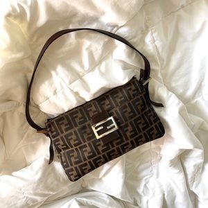 SOLD Rare Fendi Zucca Baguette Bag